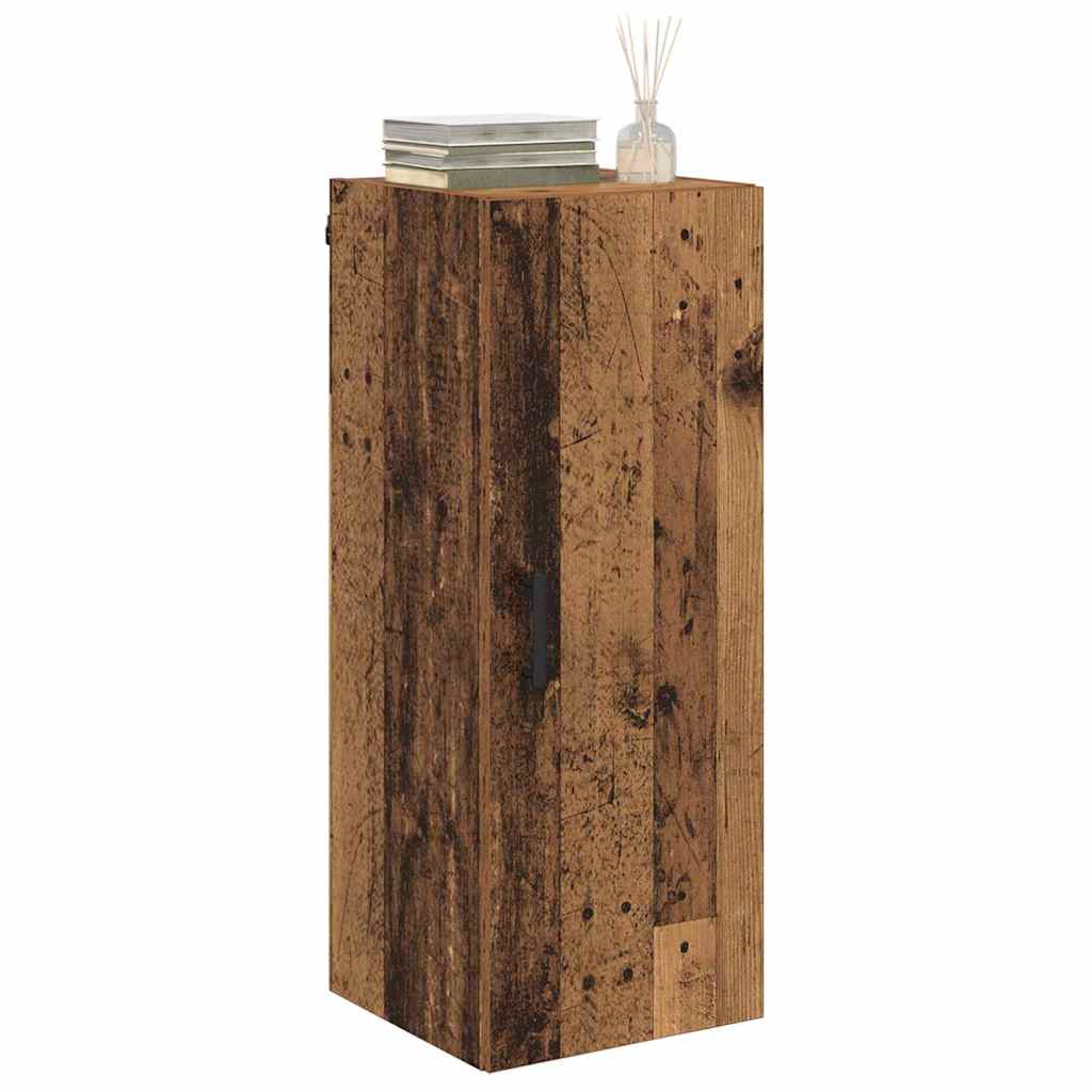 Veggskap Gamle tre 34,5 x 34 x 90 cm Konstruert tre