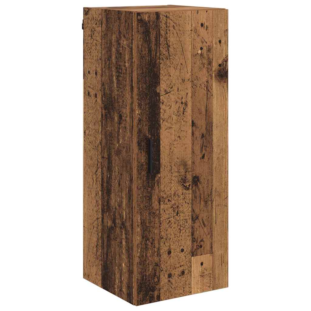 Veggskap Gamle tre 34,5 x 34 x 90 cm Konstruert tre
