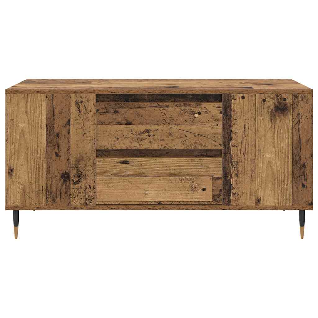 Kaffebord med skuff Gamle tre 102 x 44,5 x 50 cm Konstruert tre