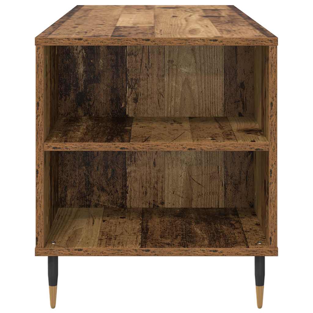 Kaffebord med skuff Gamle tre 102 x 44,5 x 50 cm Konstruert tre