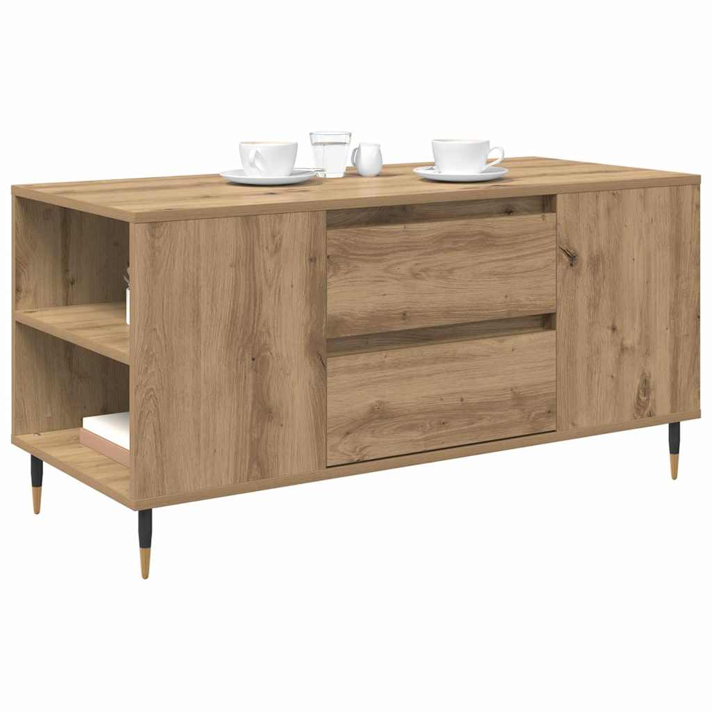 Kaffebord Artisan Eik 102 x 44,5 x 50 cm Konstruert tre