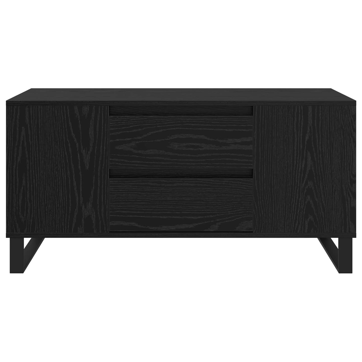 Kaffebord Svart Eik 102 x 44,5 x 50 cm Konstruert tre