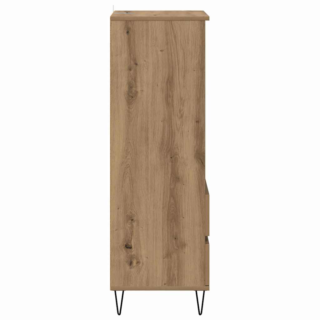 Høyskap med skuff Artisan Eik 40 x 36 x 110 cm Konstruert tre