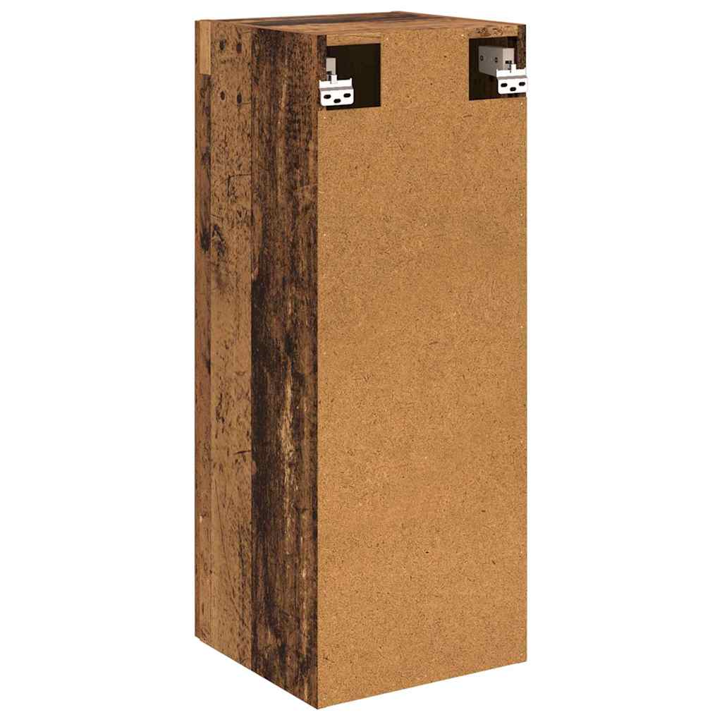 Veggskap Gamle tre 34,5 x 34 x 90 cm Konstruert tre