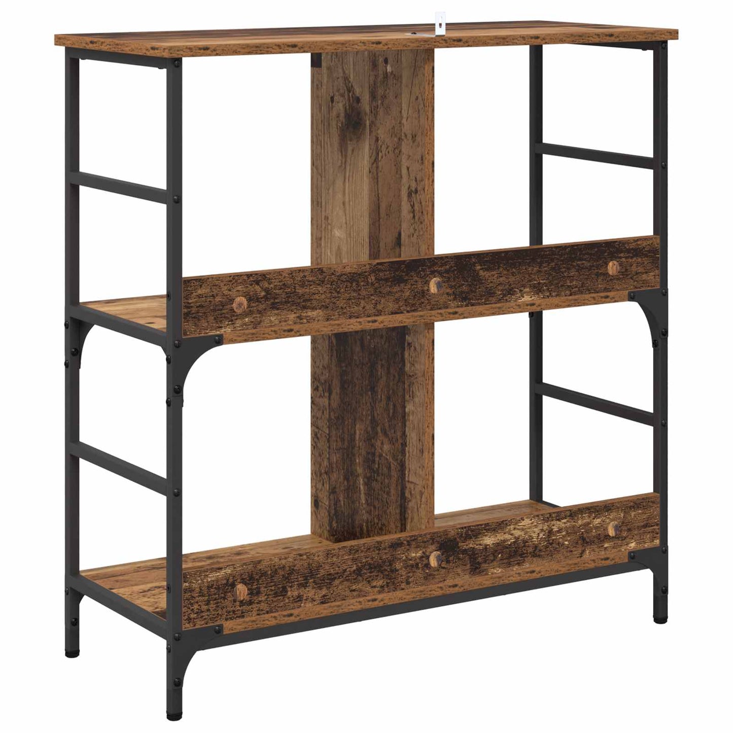 Bokhylle Gammelt tre 78.5 x 33 x 82 cm Konstruert tre