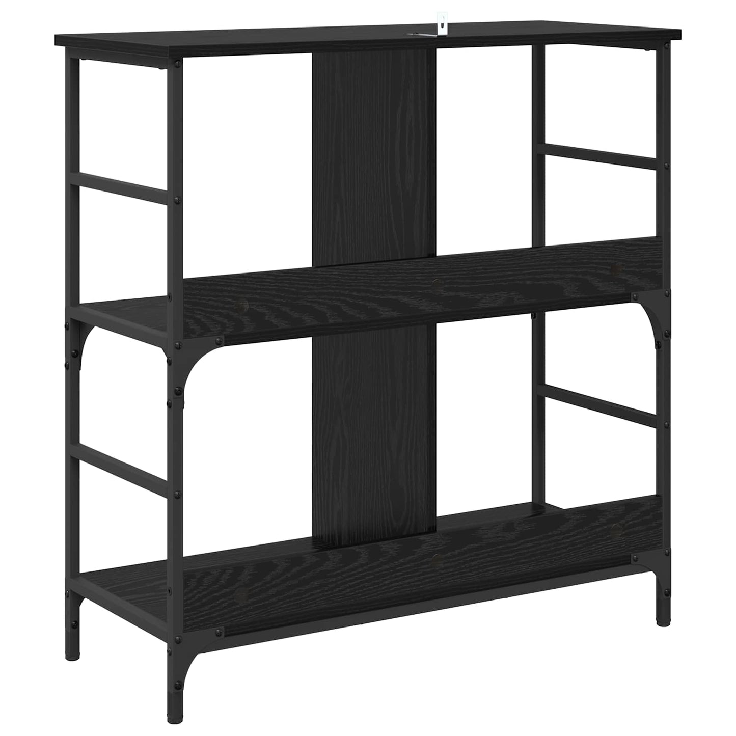 Bokhylle Svart eik 78.5 x 33 x 82 cm Konstruert tre