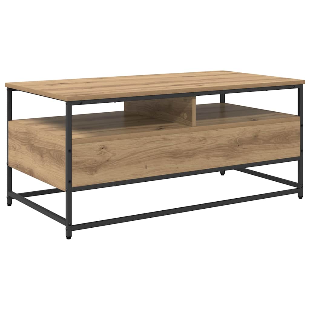 Kaffebord med skuff Artisan Eik 100 x 51 x 45 cm Konstruert tre
