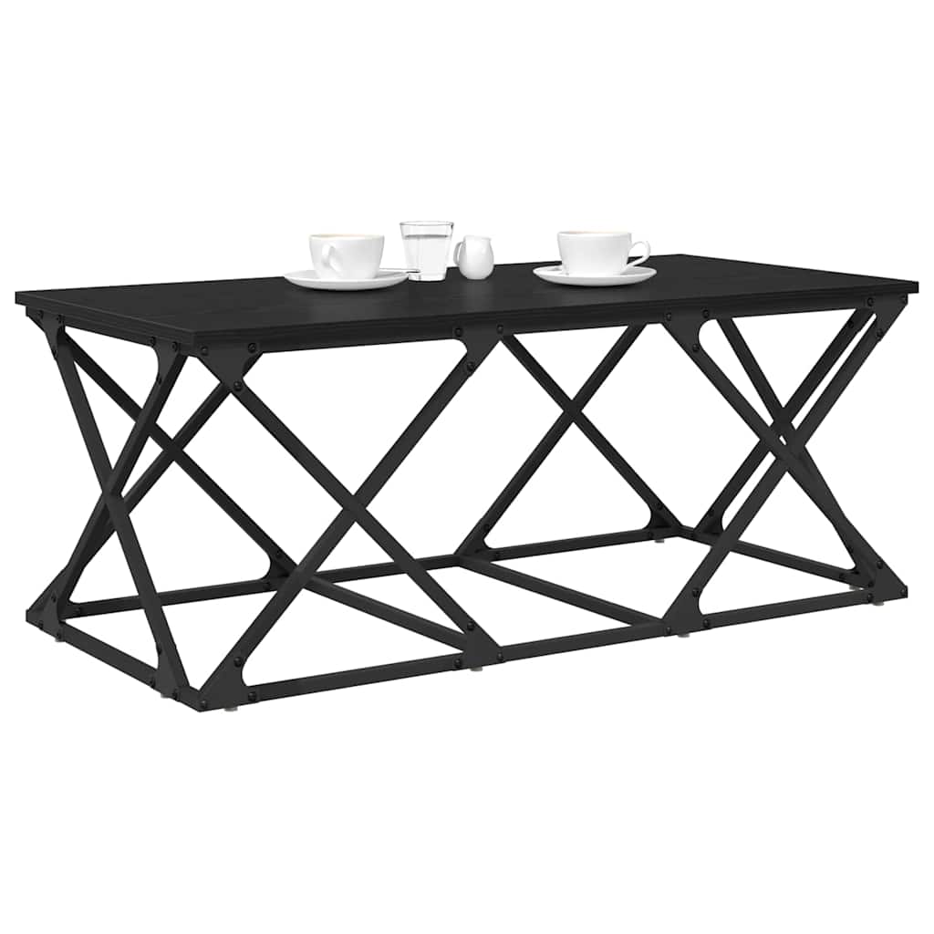 Kaffebord Svart Eik 100 x 49 x 40 cm Konstruert tre