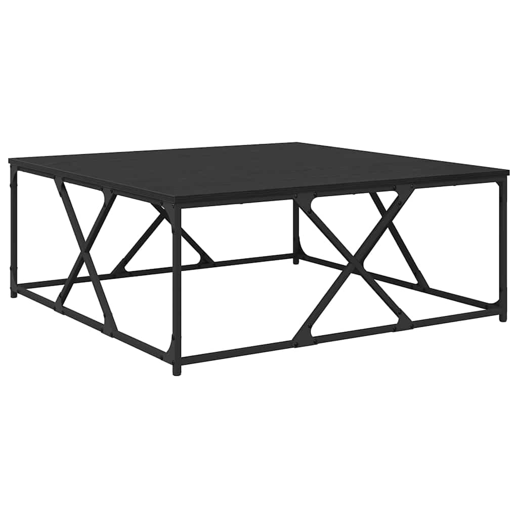 Kaffebord Svart Eik 100 x 100 x 40 cm Konstruert tre