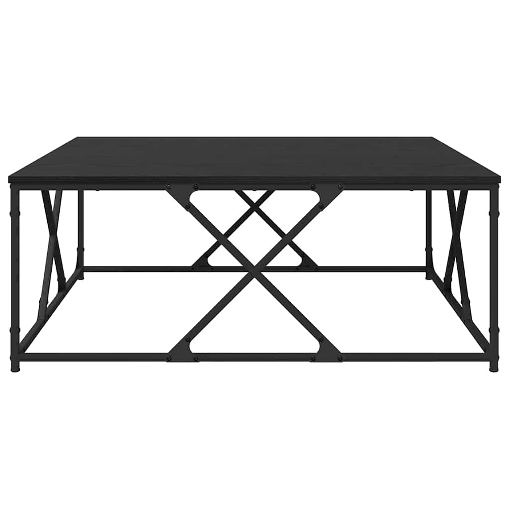 Kaffebord Svart Eik 100 x 100 x 40 cm Konstruert tre