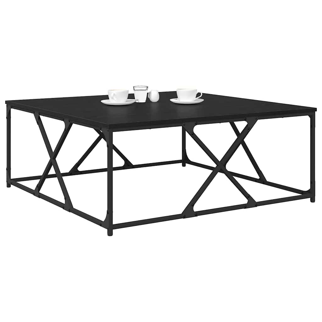 Kaffebord Svart Eik 100 x 100 x 40 cm Konstruert tre