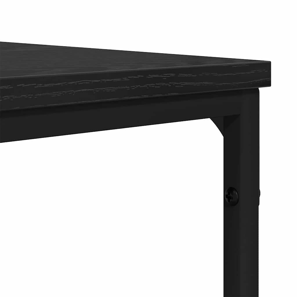 Kaffebord Svart Eik 70 x 70 x 30 cm Konstruert tre
