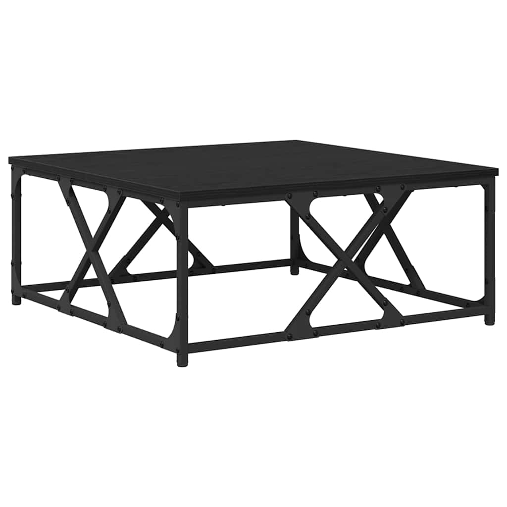 Kaffebord Svart Eik 70 x 70 x 30 cm Konstruert tre