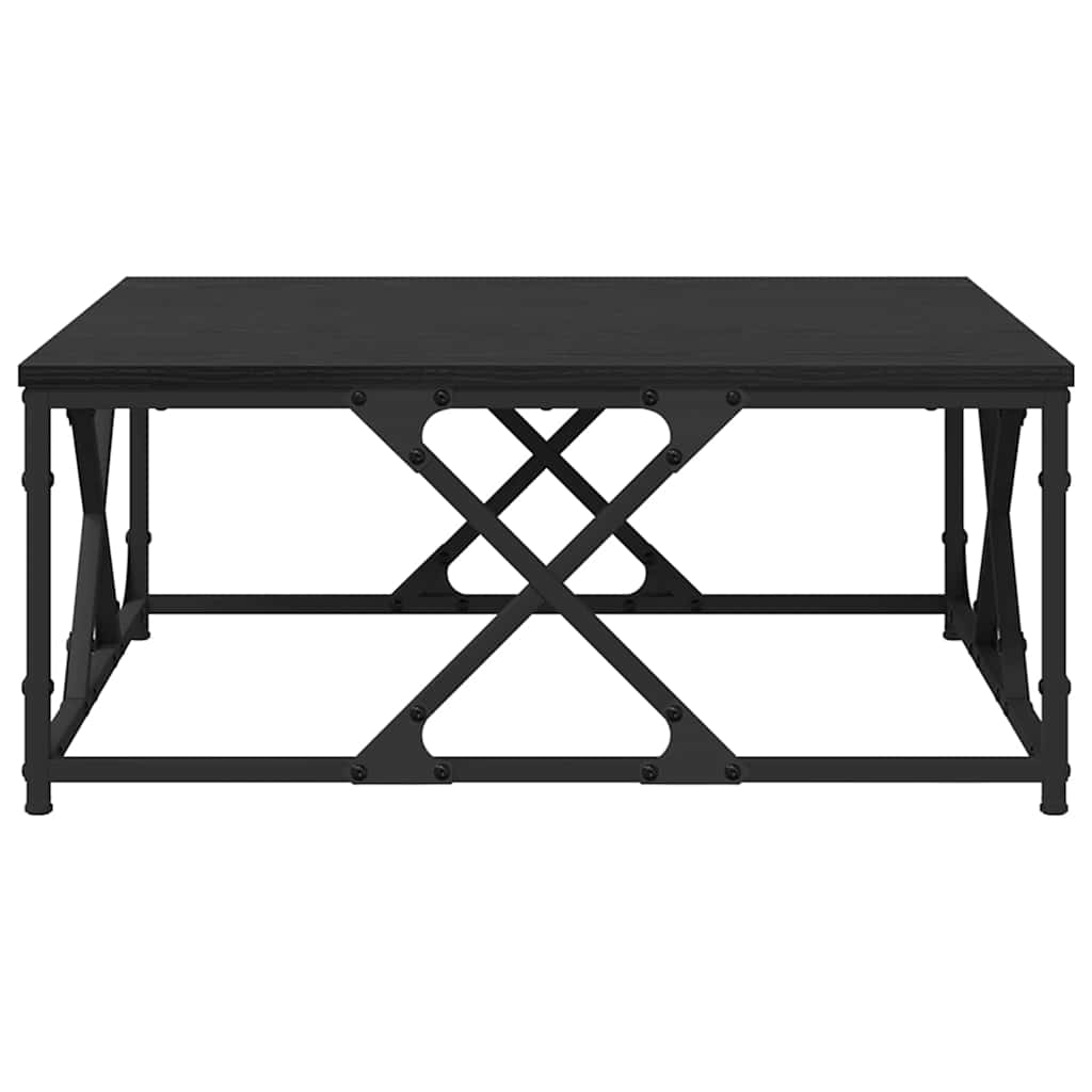 Kaffebord Svart Eik 70 x 70 x 30 cm Konstruert tre