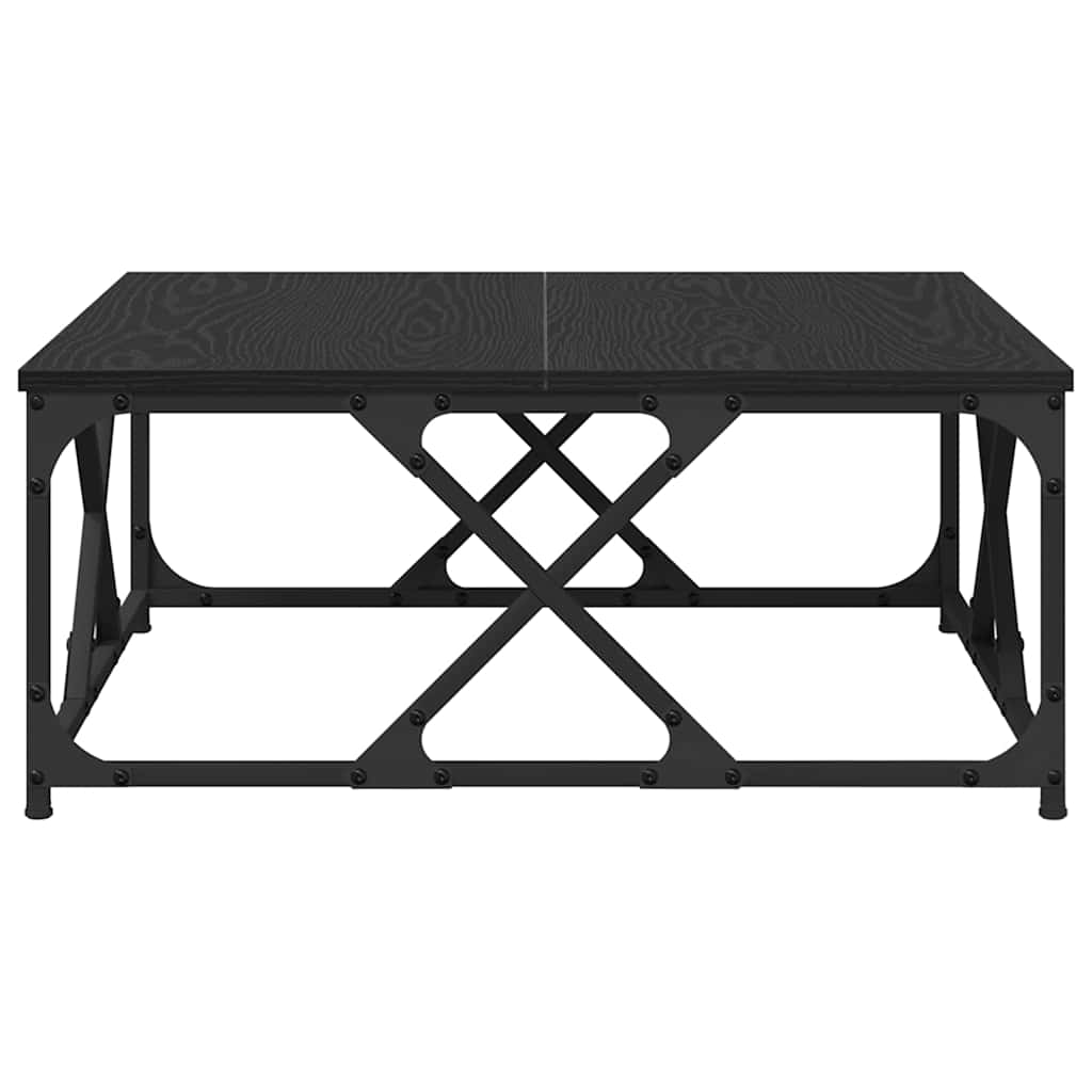 Kaffebord Svart Eik 70 x 70 x 30 cm Konstruert tre