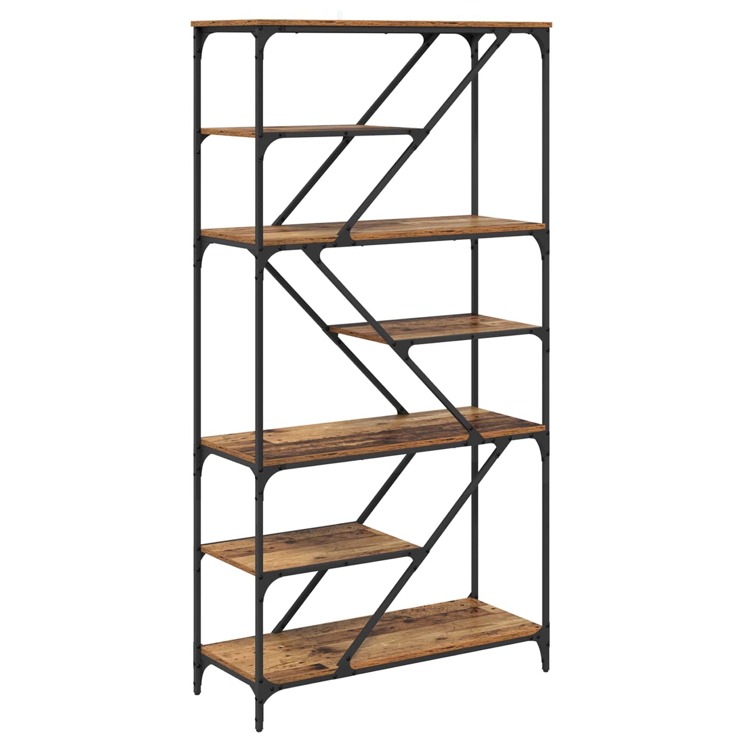 Bokhylle Gamle tre 91 x 36 x 176 cm Konstruert tre
