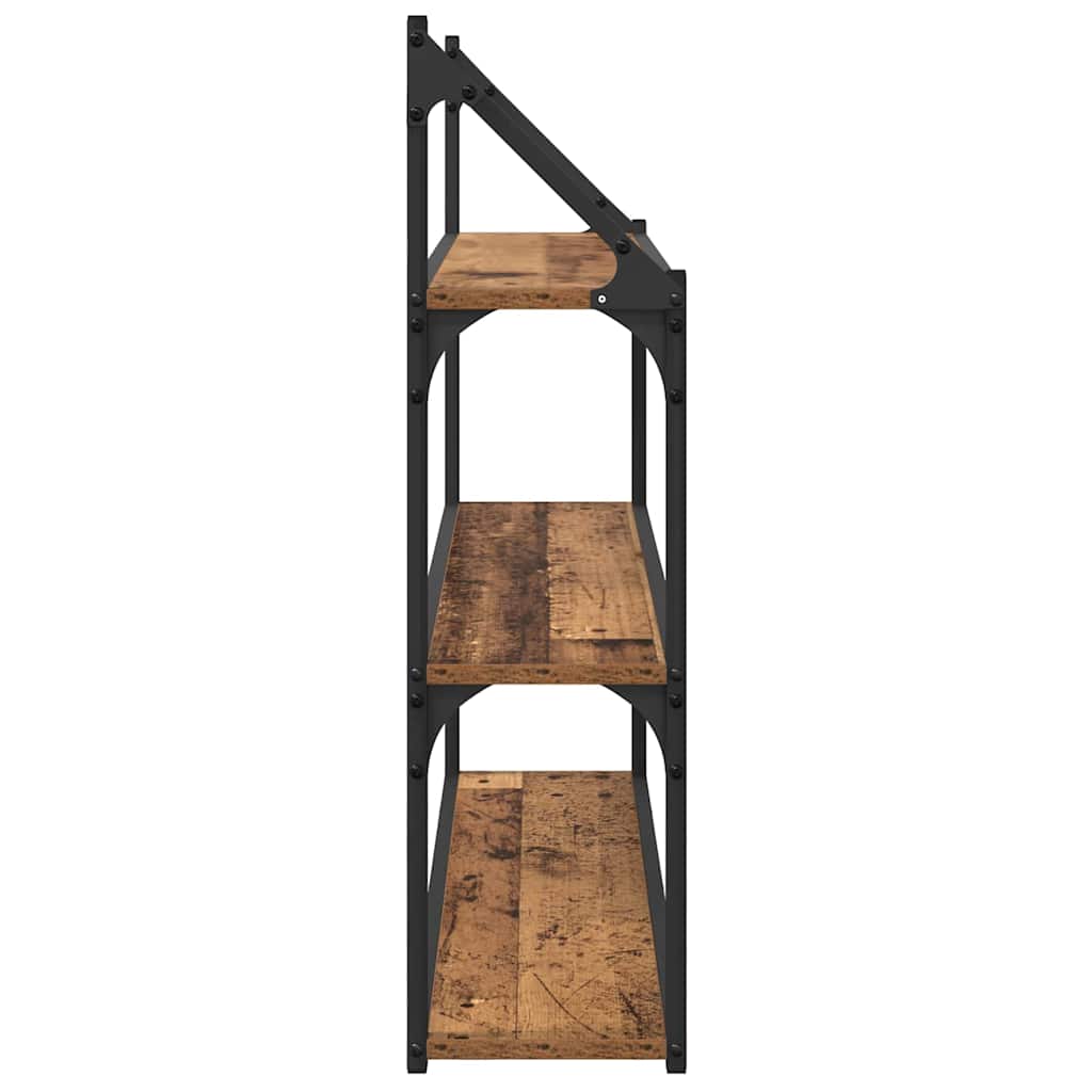 Vegghylle med hylle Gamle tre 80 x 21 x 78,5 cm Konstruert tre