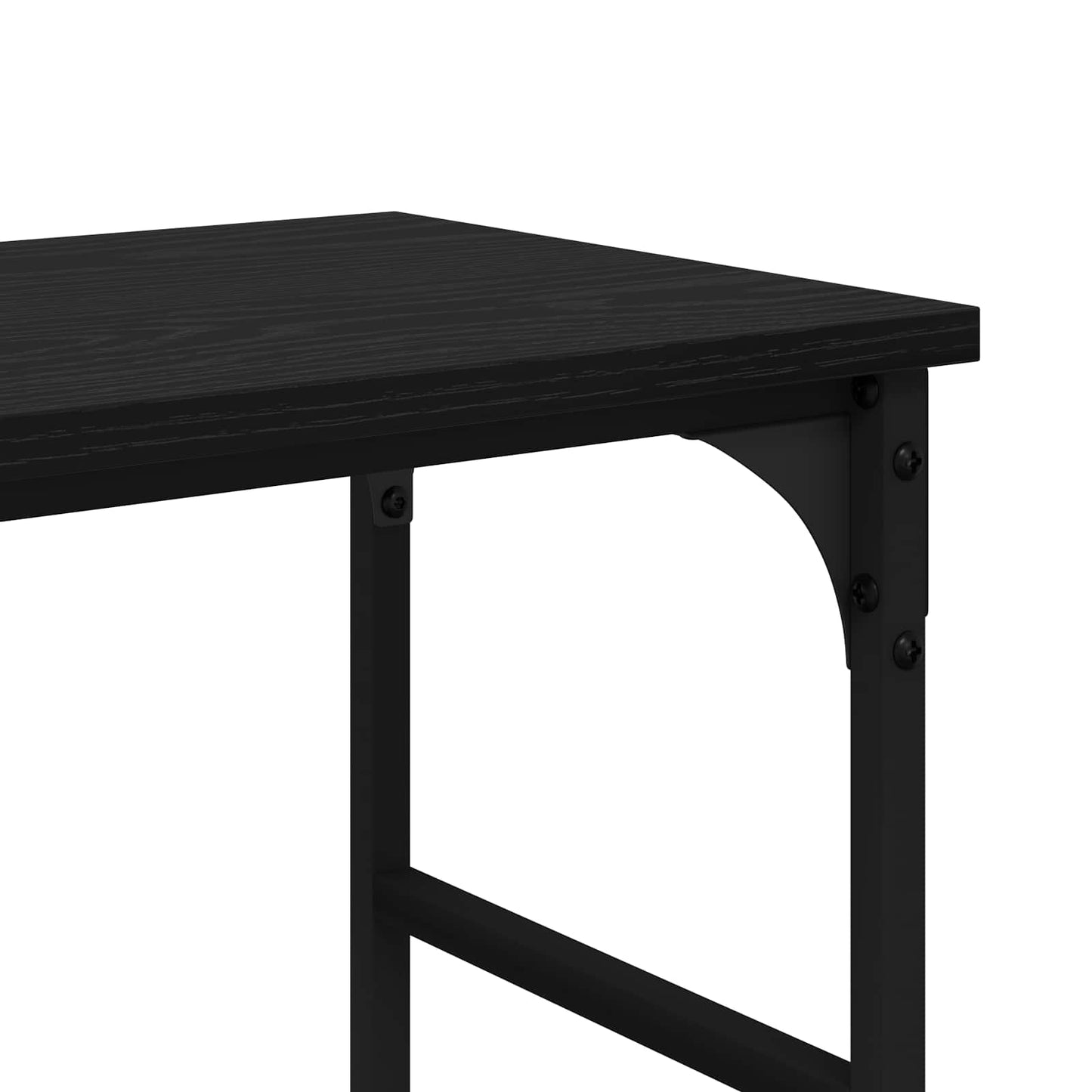Konsollbord Svart Eik 150 x 29 x 76,5 cm Konstruert tre