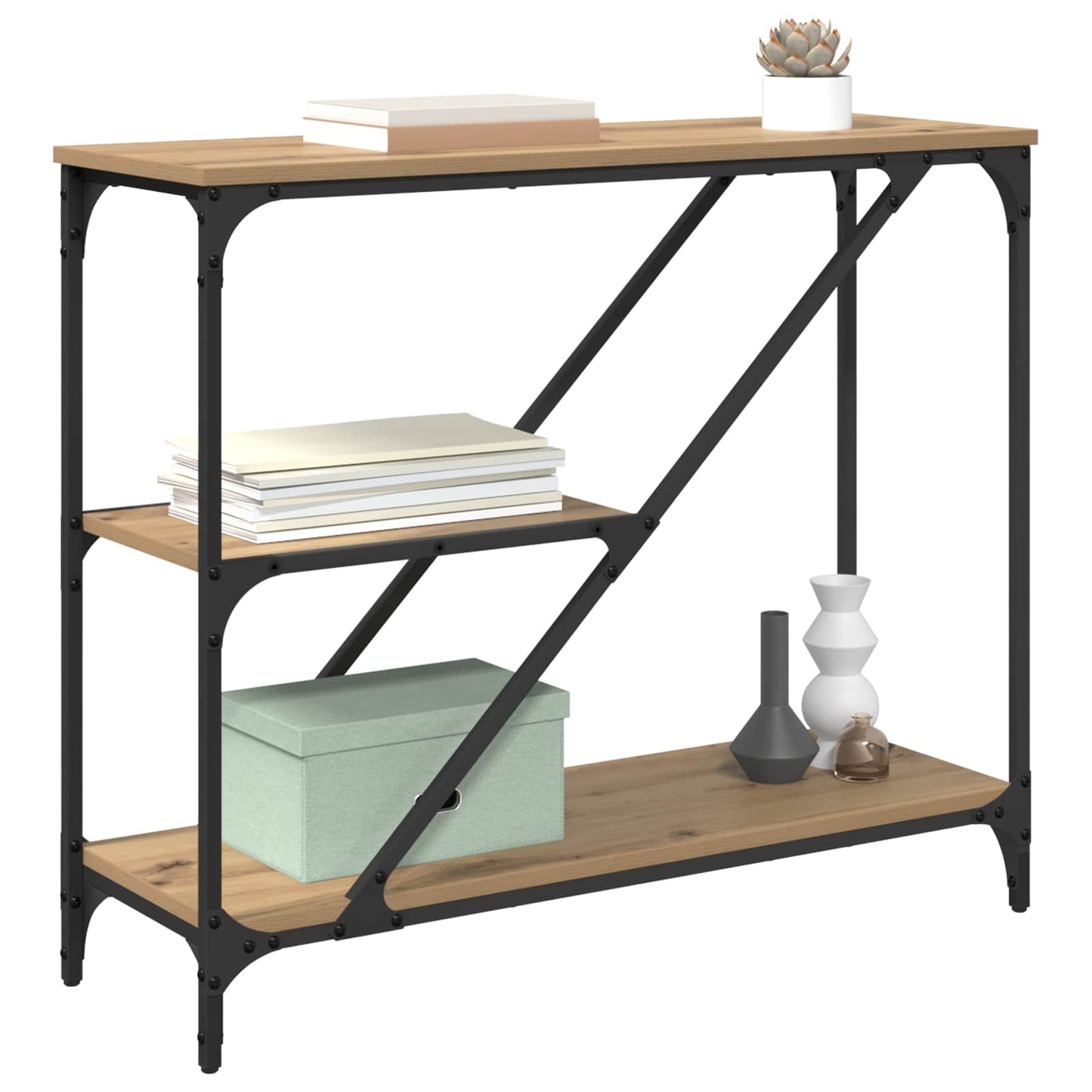 Konsollbord Artisan Eik 88,5 x 30 x 75 cm Konstruert tre