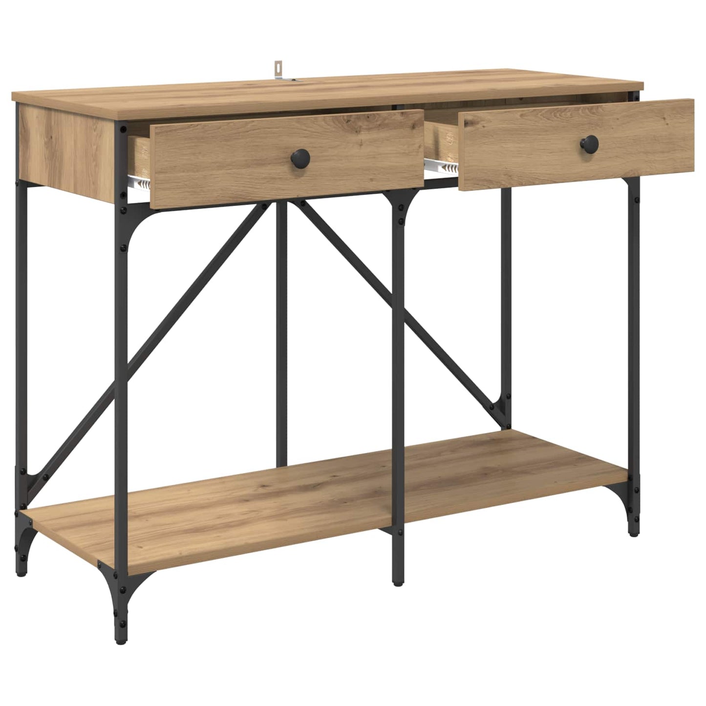 Konsollbord Artisan Eik 100 x 39 x 78,5 cm Konstruert tre
