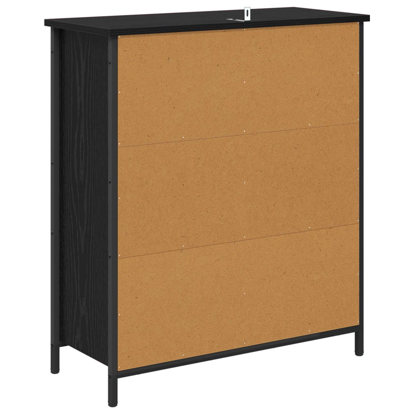 Serviesskap Svart Eik 70 x 30 x 80 cm Konstruert tre