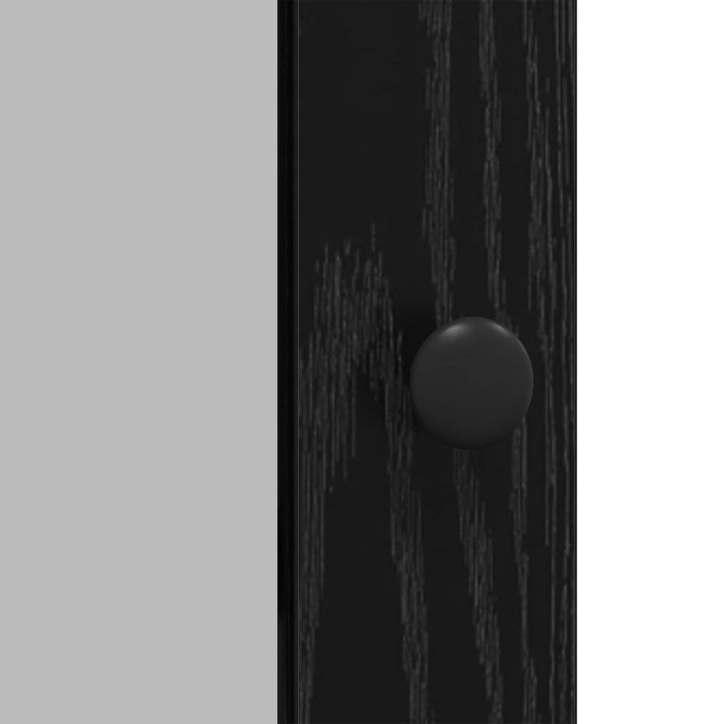 Serviesskap Svart Eik 100 x 35 x 80 cm Konstruert tre