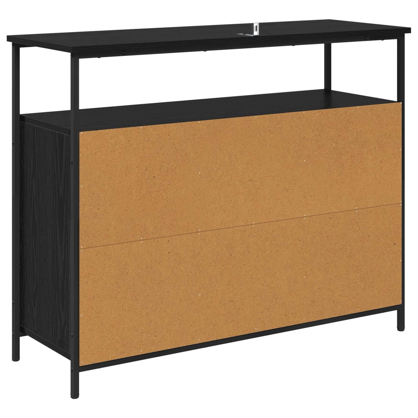 Serviesskap Svart Eik 100 x 35 x 80 cm Konstruert tre