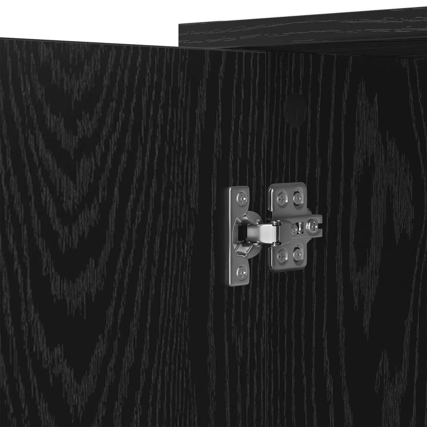 Serviesskap Svart Eik 100 x 33 x 75 cm Konstruert tre
