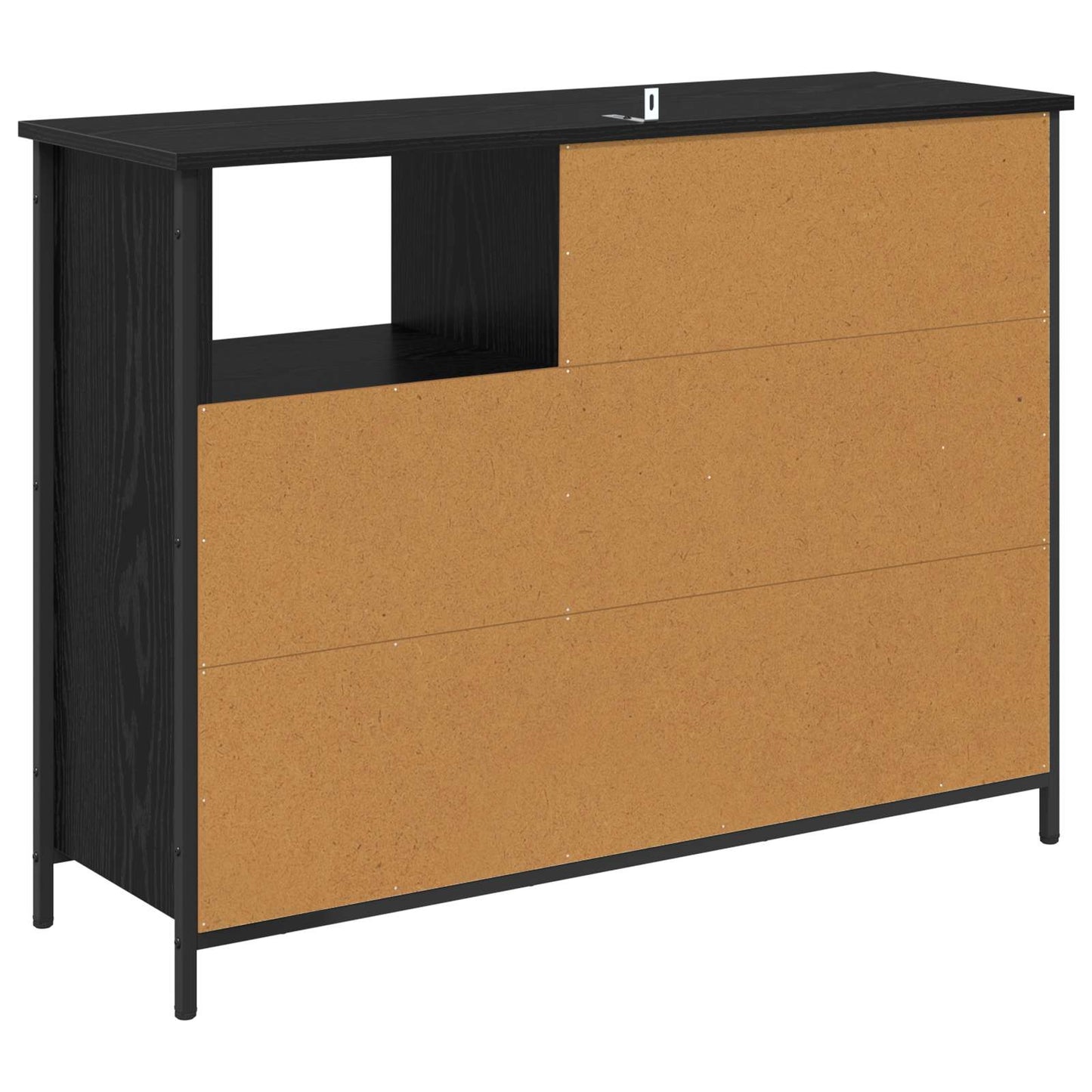 Serviesskap Svart Eik 100 x 33 x 75 cm Konstruert tre