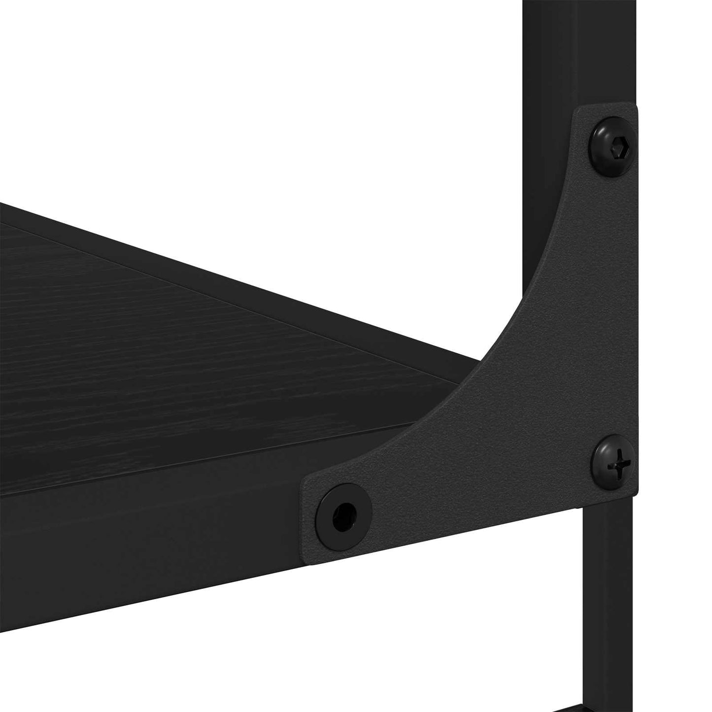 Bokhylle Svart eik 81 x 36 x 176 cm Konstruert tre