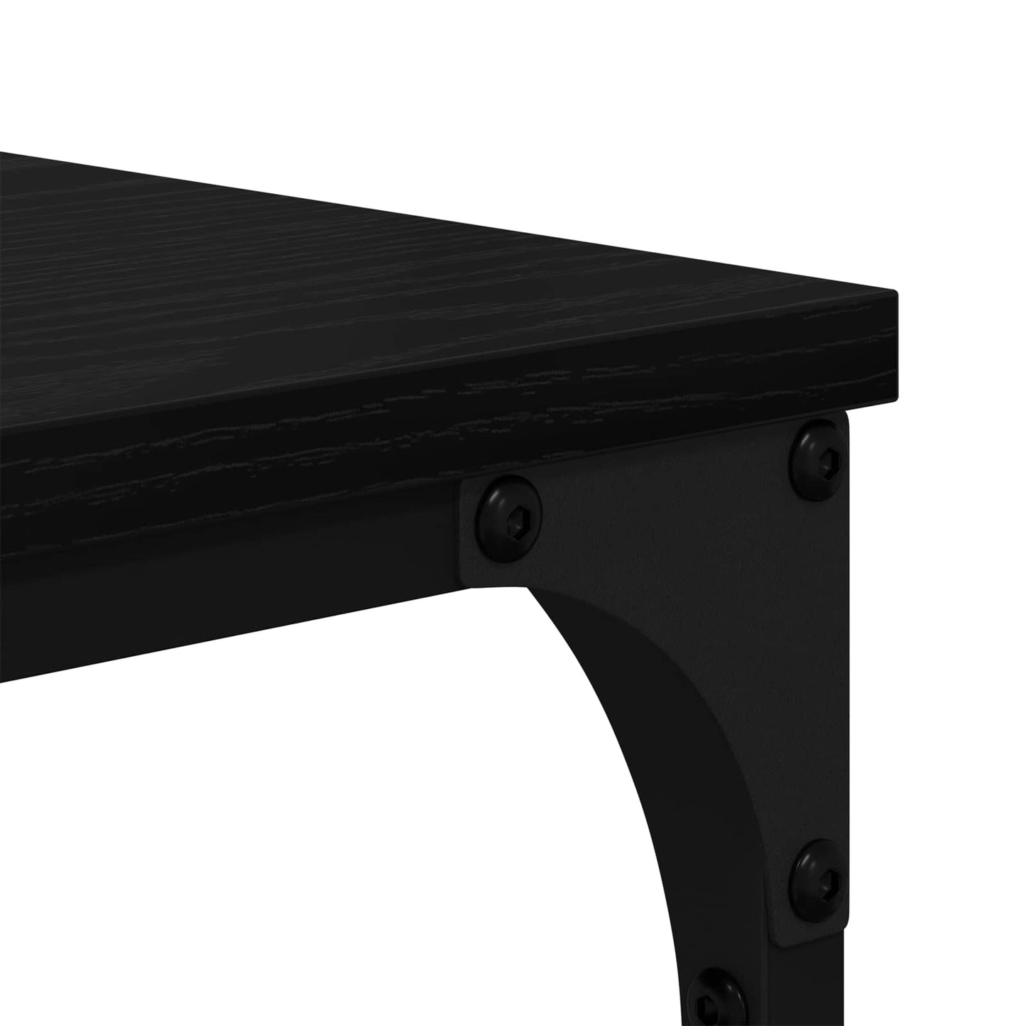 Bokhylle Svart eik 81 x 36 x 176 cm Konstruert tre