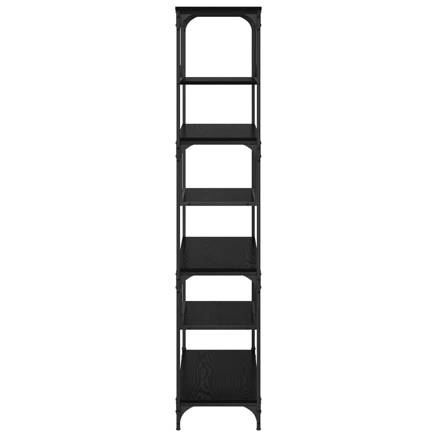Bokhylle Svart eik 81 x 36 x 176 cm Konstruert tre