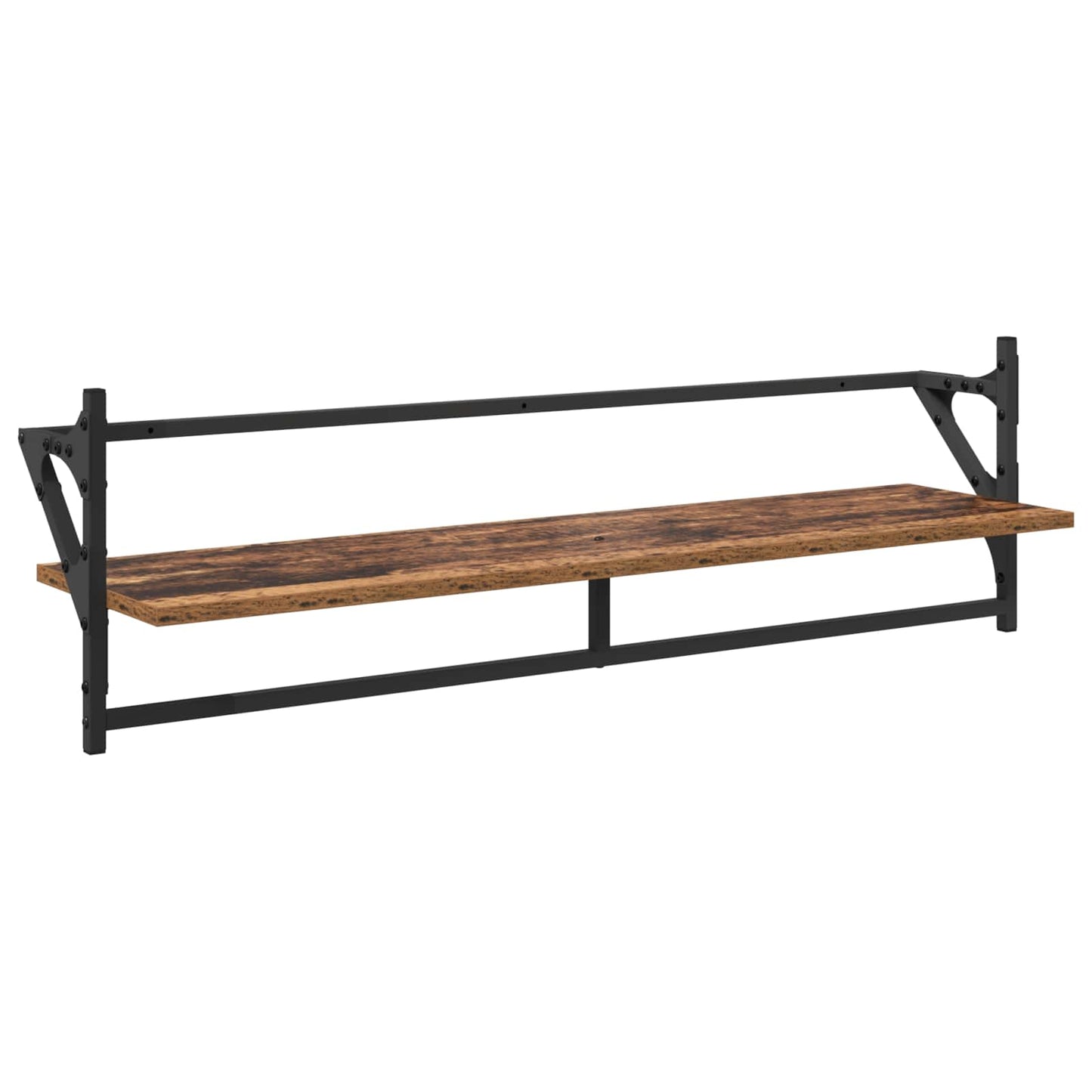 Vegghyllesett 6 pcs Gamle tre 100 x 25 x 30 cm Konstruert tre
