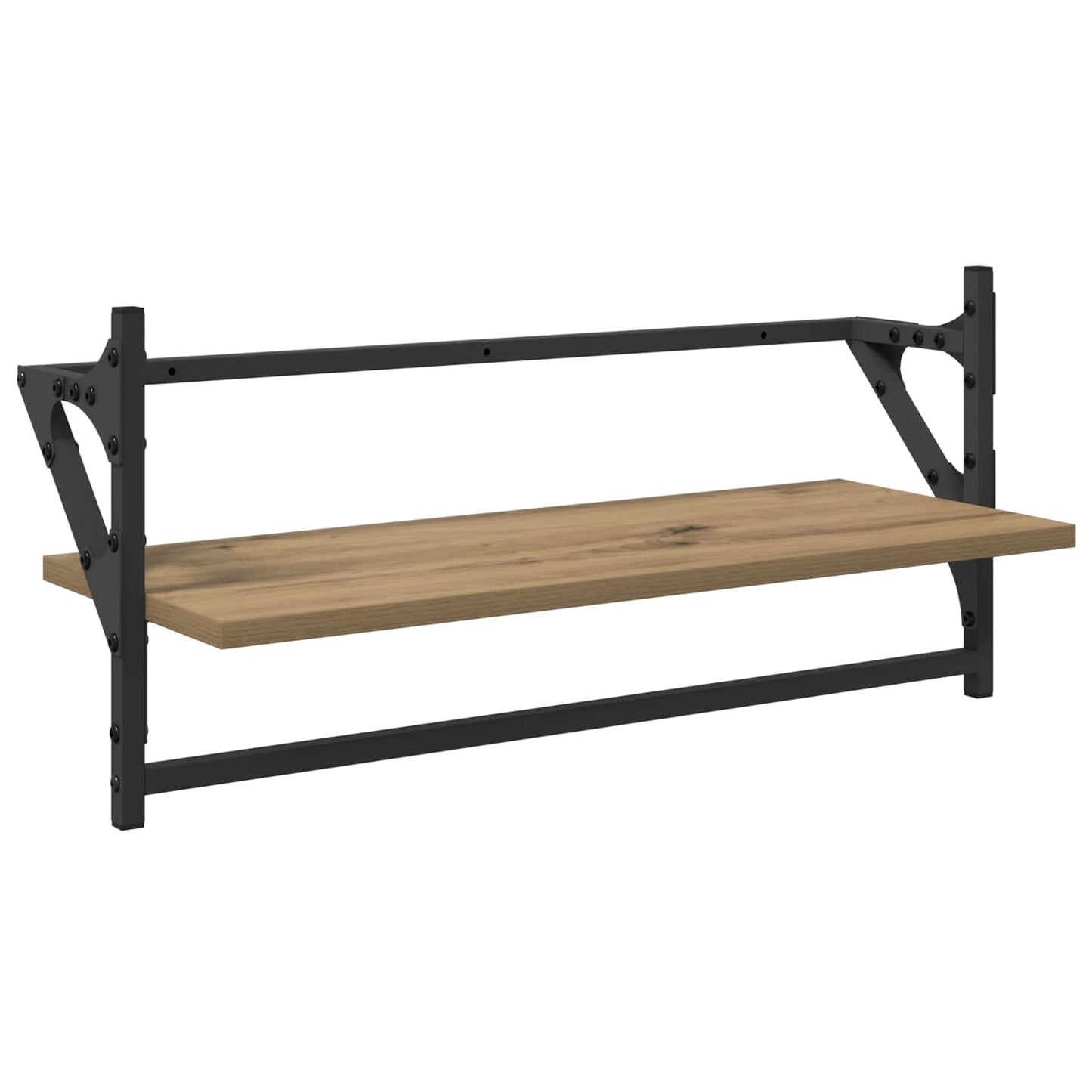 Vegghyllesett 6 pcs Artisan Eik 100 x 25 x 30 cm Konstruert tre