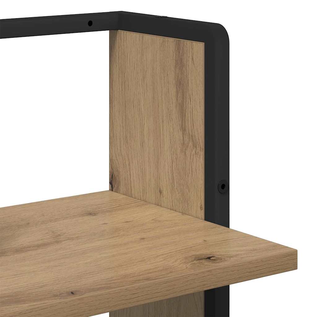 Vegghylle med hylle Artisan Eik 30 x 25 x 100 cm Konstruert tre