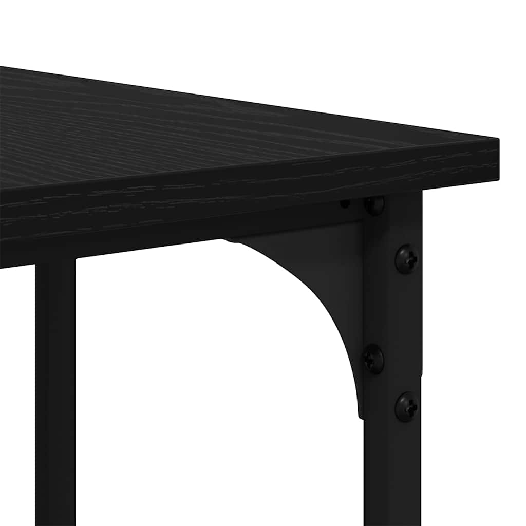 Skrivebord Svart Eik 139 x 139 x 75 cm Konstruert tre