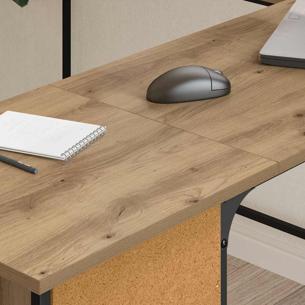 Skrivebord Artisan Eik 141 x 141 x 75 cm Konstruert tre