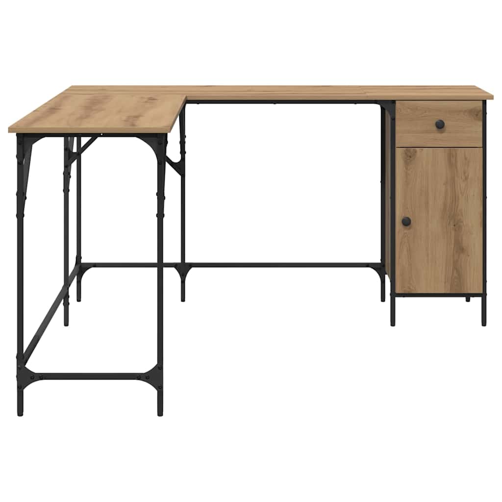 Skrivebord Artisan Eik 141 x 141 x 75 cm Konstruert tre