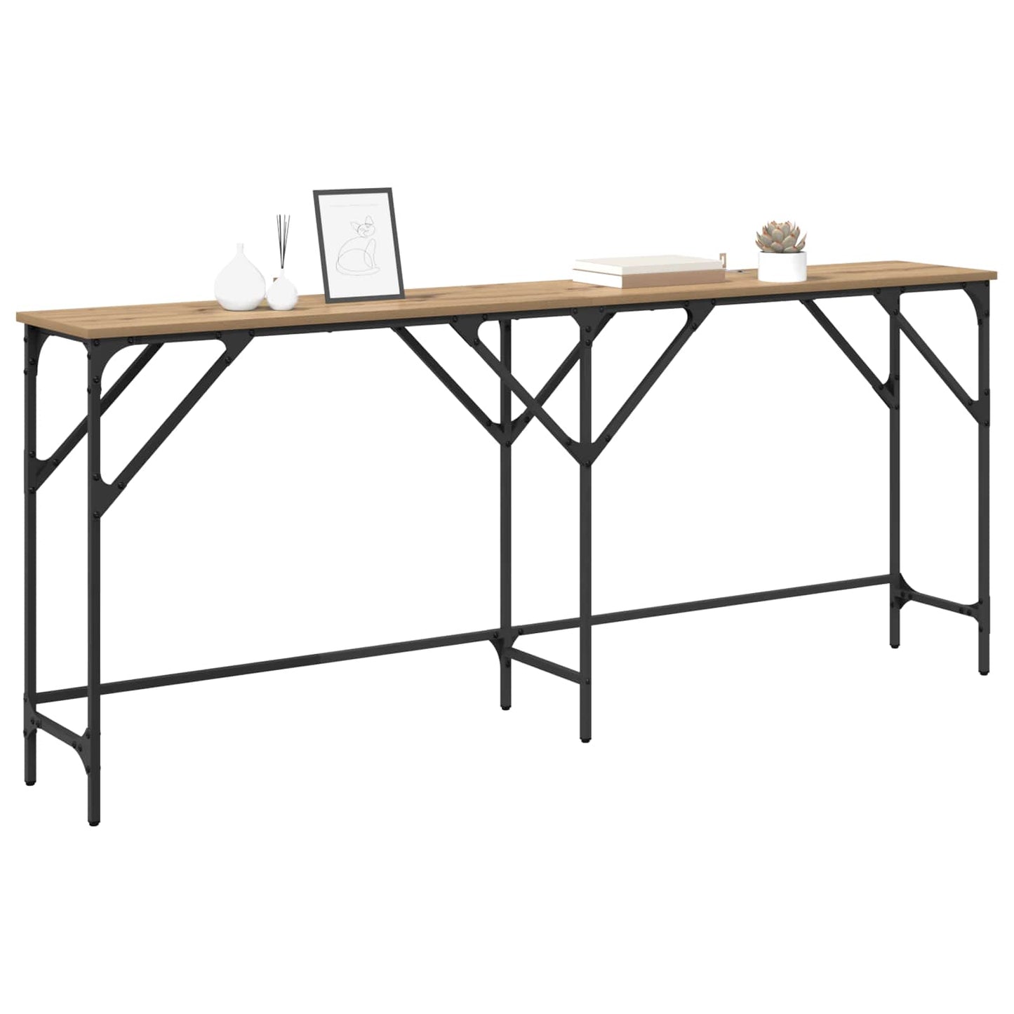 Konsollbord Artisan Eik 180 x 30 x 75 cm Konstruert tre