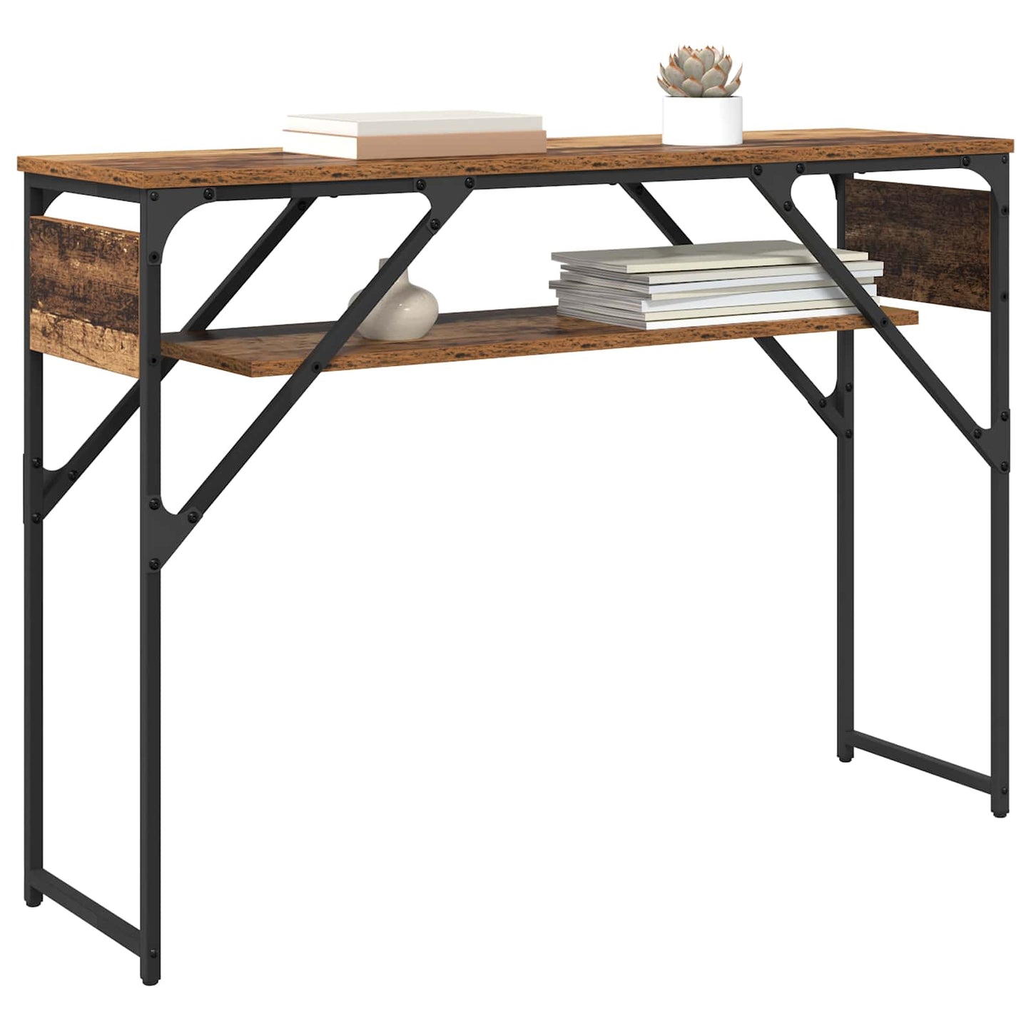 Konsollbord Gamle tre 105x30x75cm Konstruert tre