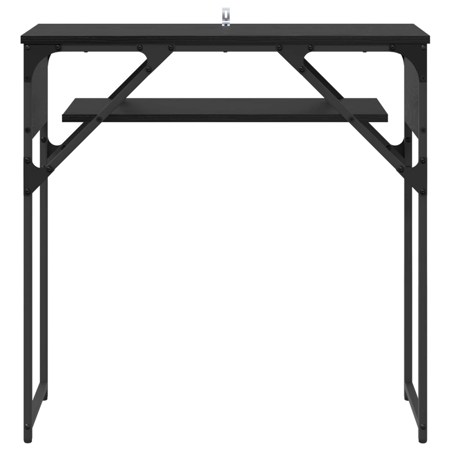 Konsollbord Svart Eik 75x30x75cm Konstruert tre