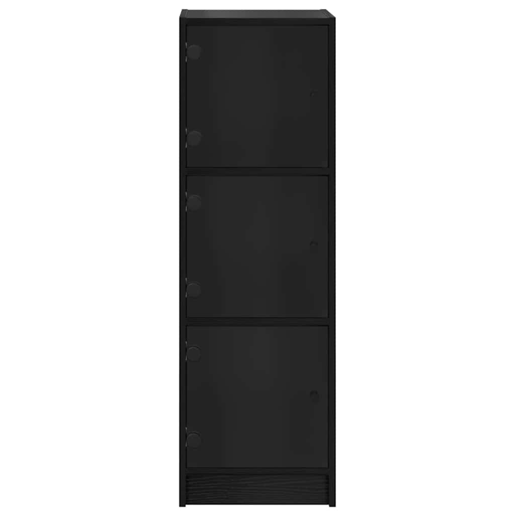 Høyskap Svart Eik 35 x 37 x 109 cm Konstruert tre