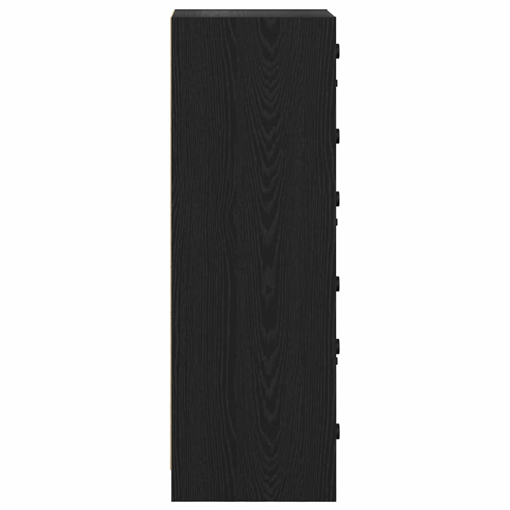 Høyskap Svart Eik 35 x 37 x 109 cm Konstruert tre