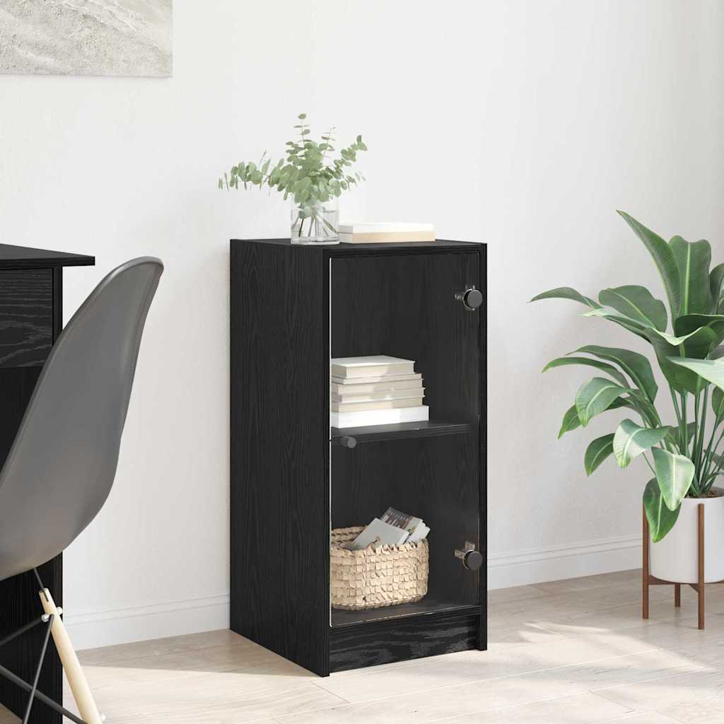 Serviesskap Svart eik 35 x 37 x 76 cm Konstruert tre