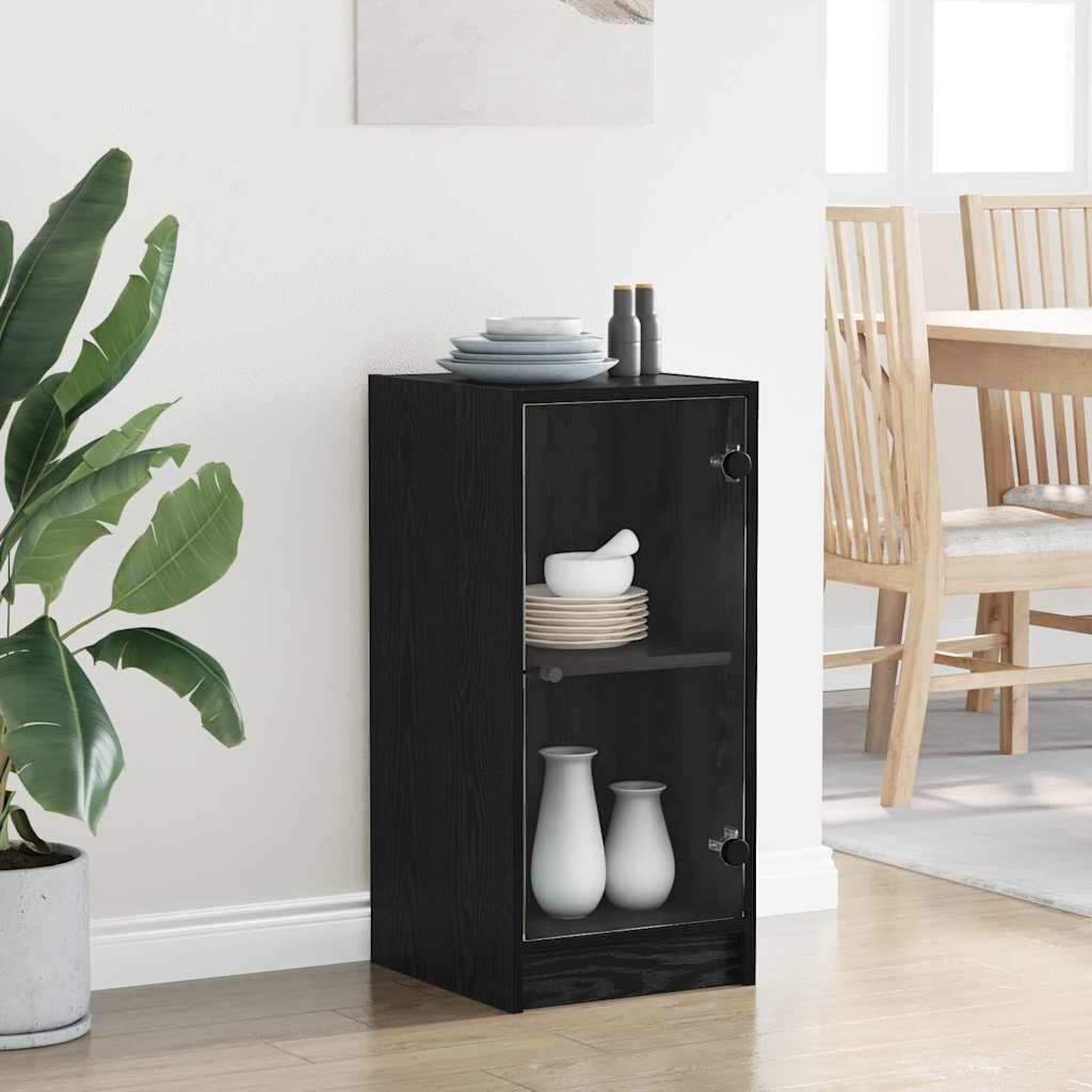 Serviesskap Svart eik 35 x 37 x 76 cm Konstruert tre