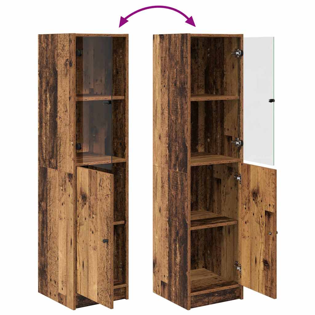 Høyskap Gamle tre 35 x 37 x 142 cm Konstruert tre