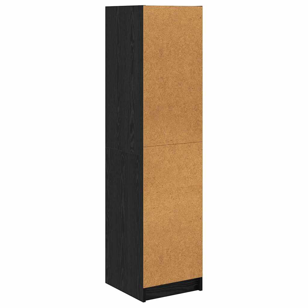 Høyskap Svart Eik 35 x 37 x 142 cm Konstruert tre