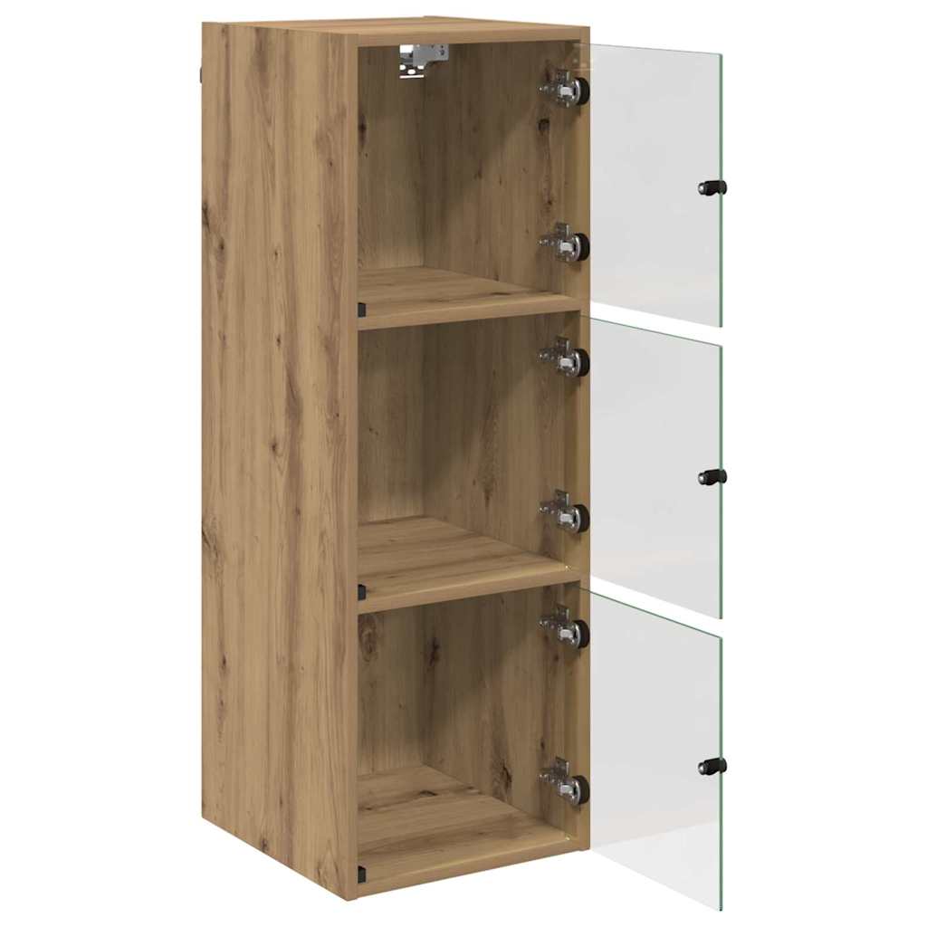 Veggskap 35 x 37 x 102 cm Konstruert tre Artisan Eik