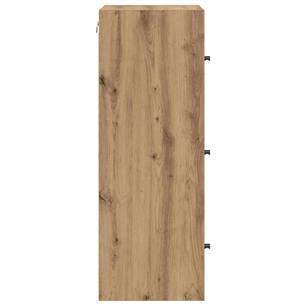 Veggskap 35 x 37 x 102 cm Konstruert tre Artisan Eik