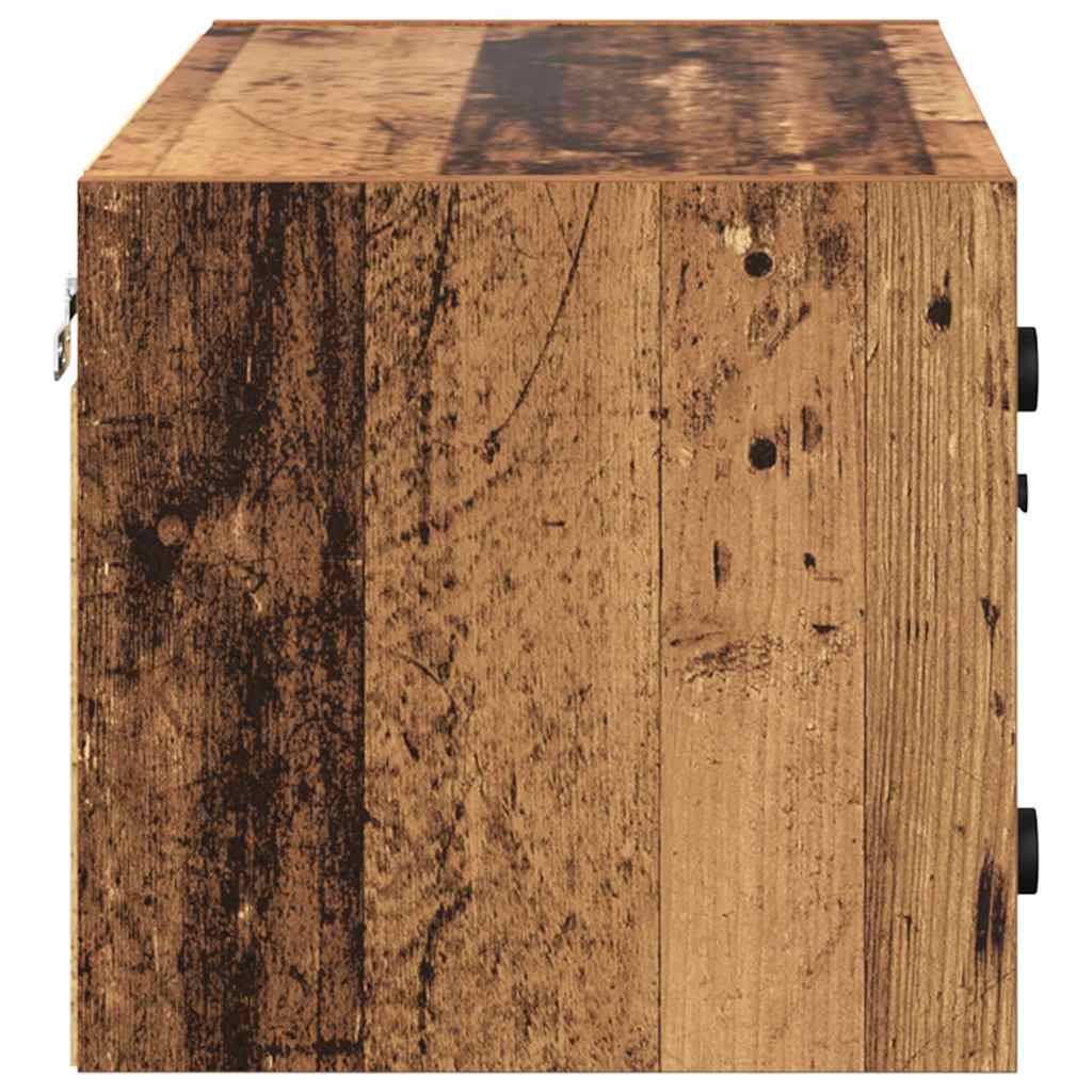 Vegghotell 2 pcs Gamle tre 68 x 37 x 35 cm Konstruert tre